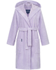 Morgenstern Bademantel Damen Kapuze, kurz, Multifaser, MILA, flieder