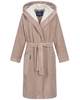 Morgenstern Bademantel Damen Kapuze, kurz, Multifaser, MILA, taupe