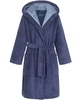 Morgenstern Bademantel Damen Kapuze, kurz, Multifaser, MILA, veilchenblau