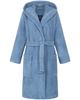 Morgenstern Bademantel Damen Kapuze, kurz, Multifaser, MILA, jeansblau